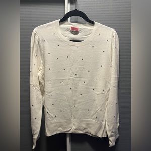 Kate Spade Scattered Rhinestone Sweater